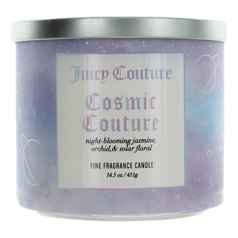 Bottle of Juicy Couture 14.5 oz Soy Wax Blend 3 Wick Candle - Cosmic Couture